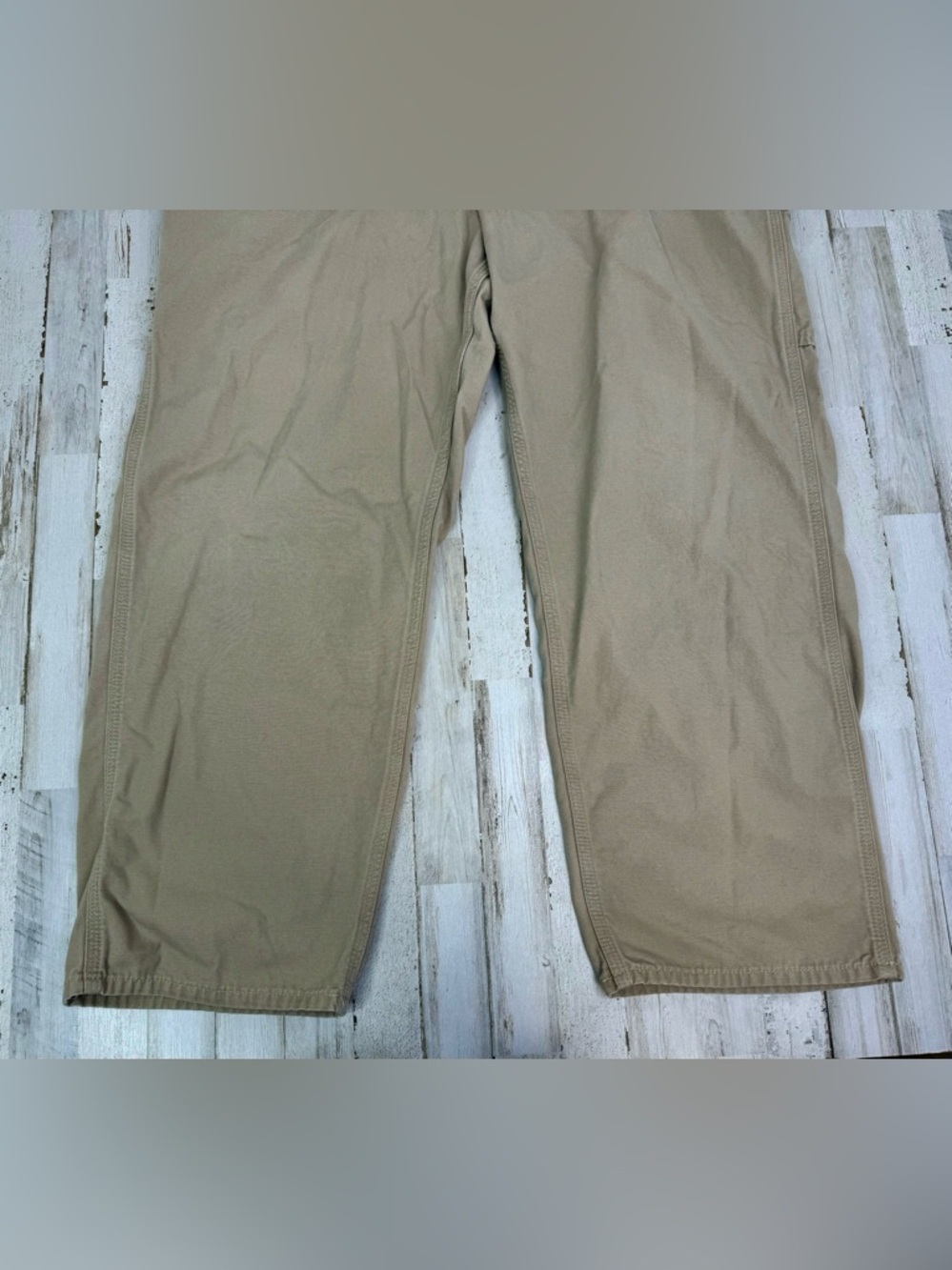 Carhartt Men's Tan Carpenter Cargo Tan Pants Size 44x31 Loose Fit - Picture 3 of 10